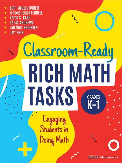 Title details for Classroom-Ready Rich Math Tasks, Grades K-1 by Beth McCord Kobett - Available